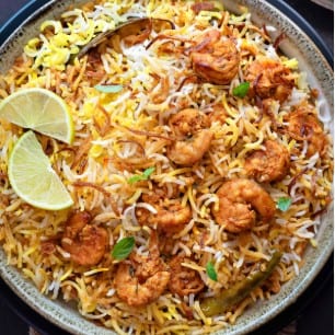 Shrimp Biryani.