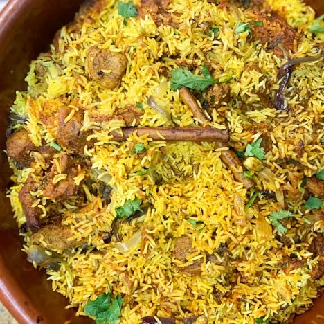 Lamb Biryani.