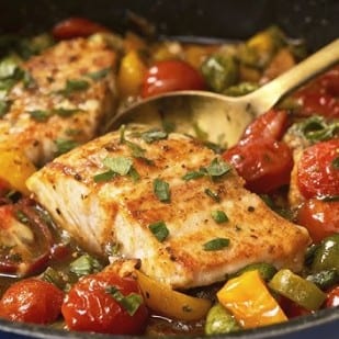 Fish Jalfrazie (Salmon).